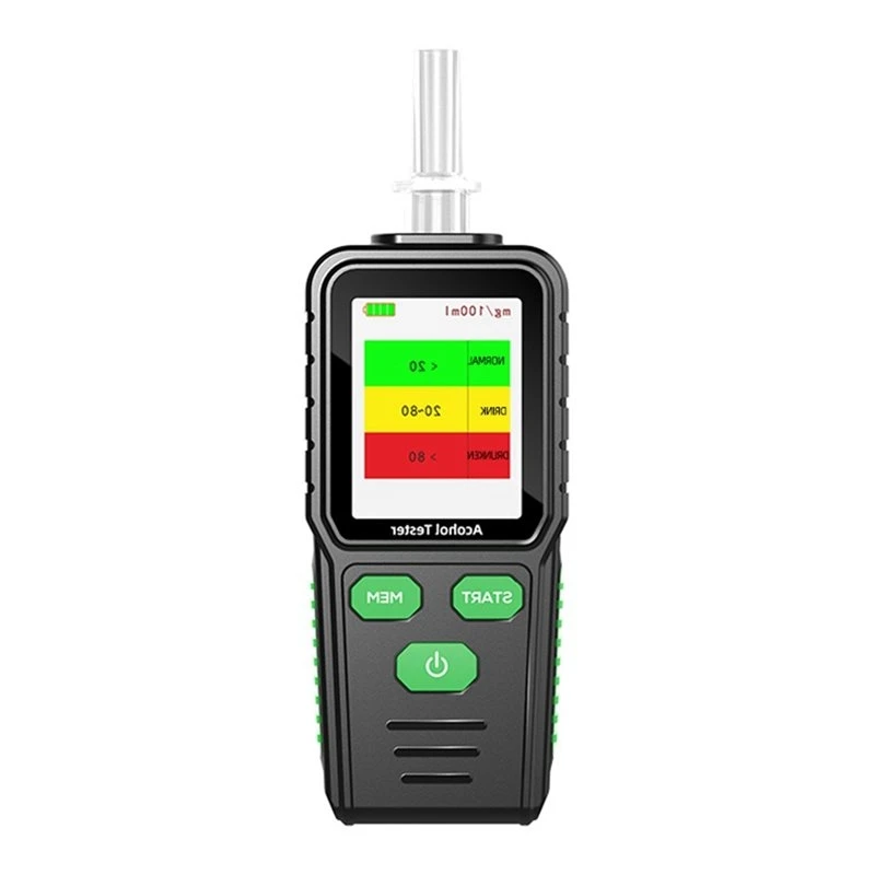 T23C Blow Type Alcohol Tester Check The Alcohol Driving Detector Traffic Alcohol Detector Intelligent Voice Broadcasting