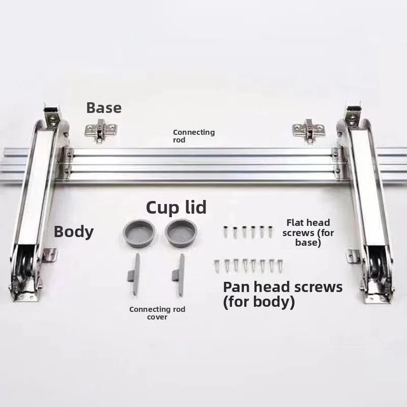 Steel Bus Door Soft Close Hinge Set Connecting Rod Electroplated Furniture Cabinet Folding Or Sliding Doors Size Options To