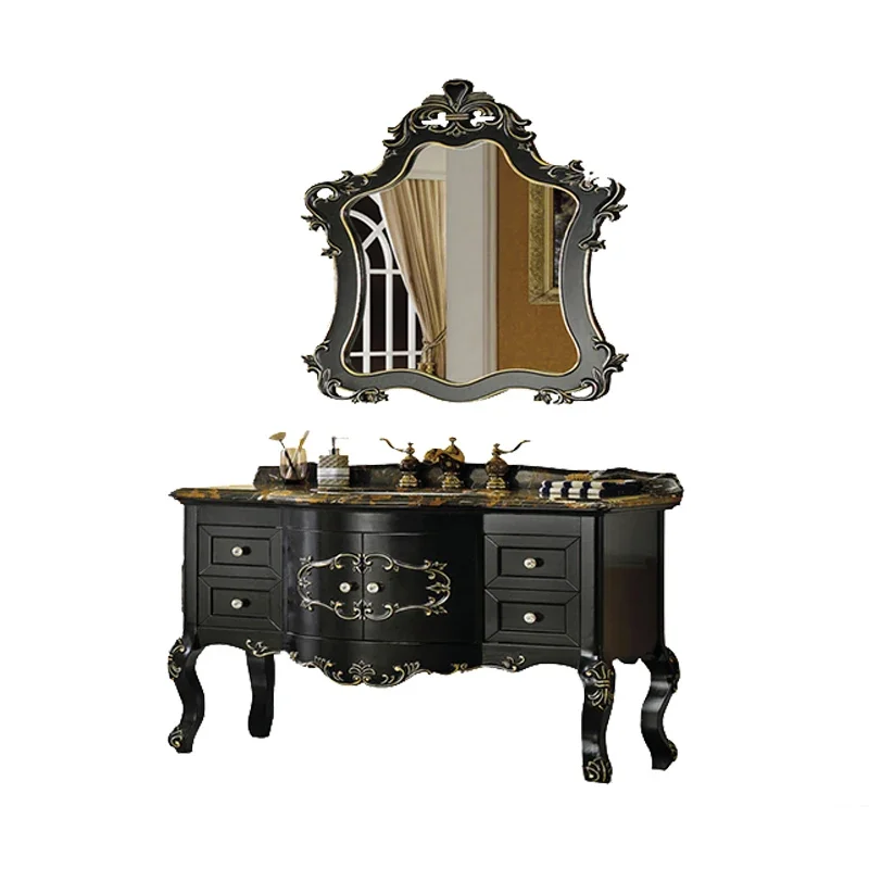 

~Bathroom cabinet, solid wood washbasin, washstand cabinet, marble platform room, washbasin, combined bathroom furniture