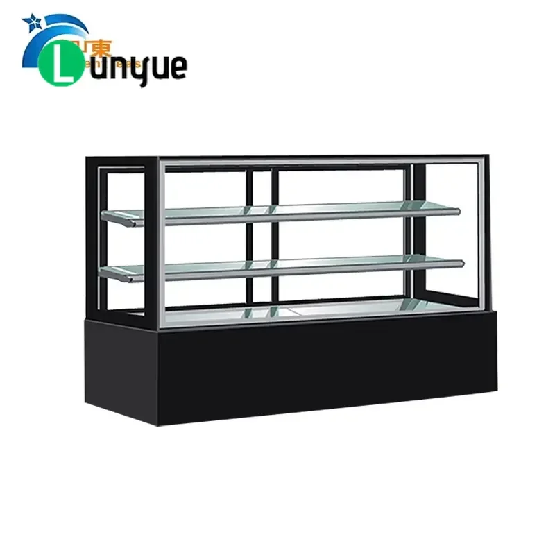 Commercial Bakery Display Refrigerator for Bread Cake Candy Freezer with Tray Glass Showcase Cooler for Shop Supermarket