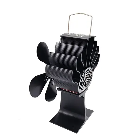 5-bladig värmedriven kaminfläkt för vedeldad spis Tyst miljövänlig värmefläkt Verktyg Effektiv värmefördelning 10 best sales öppen spis med fläkt - №7