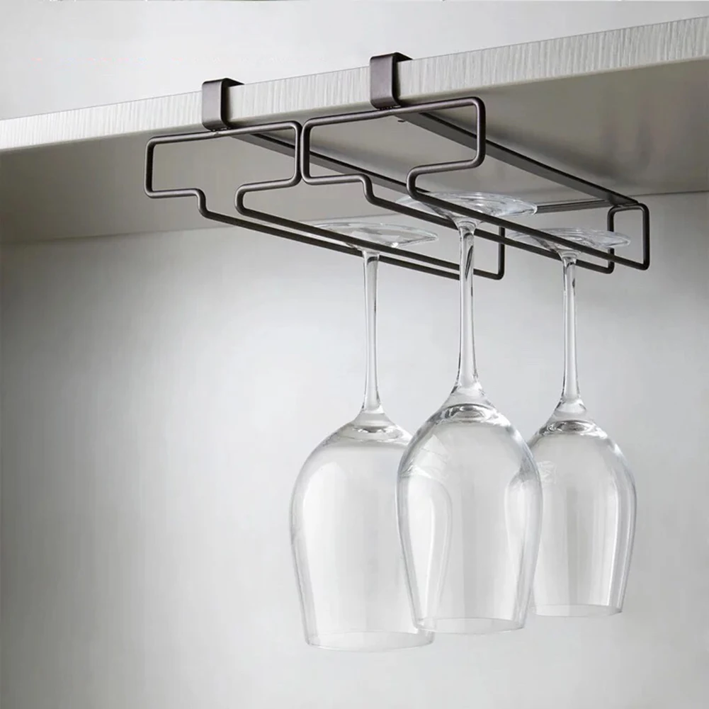 

Wine Glass Holder Hanging Type Kitchen Storage Rack Convenient Practical High Legged Glass Holder Household Accessories