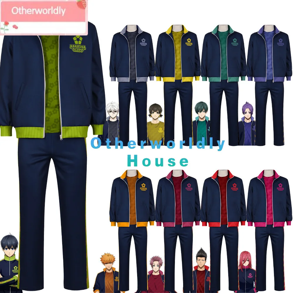 Blue Lock Anime Cosplay Costume Isagi Yoichi Chigiri Bachira Rensuke Football Training Uniform T-Shirt 2024 New Cosplay Costume