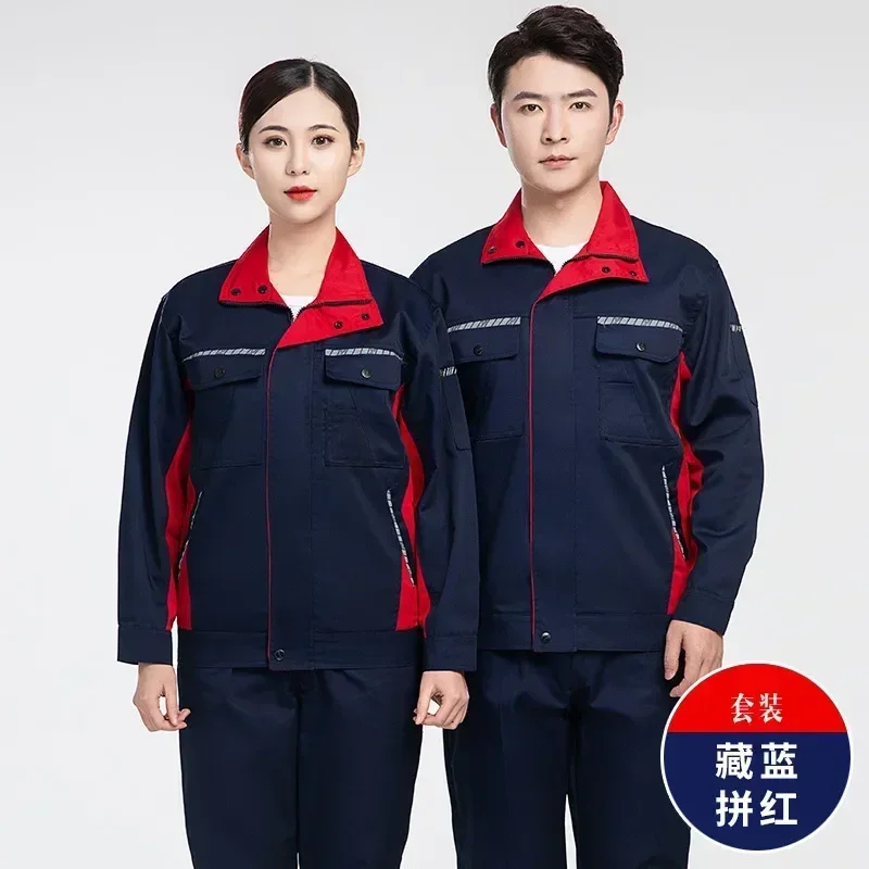 Traje de uniforme eléctrico de primavera con logotipo de pintor mecánico, taller de fábrica, ropa con mangas de soldador, trabajo, reparación impresa larga, otoño