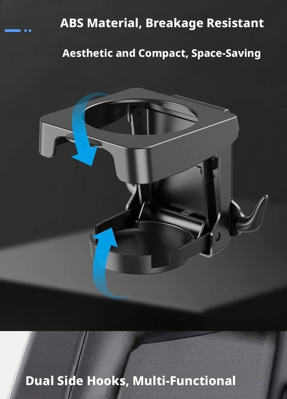 SEAMETAL Auto-Türbecherhalter, universelles Design mit Clip-Haken, Getränkehalter, Organizer, faltbarer Auto- und Motorrad-Wasserbecherhalter – Detail 8