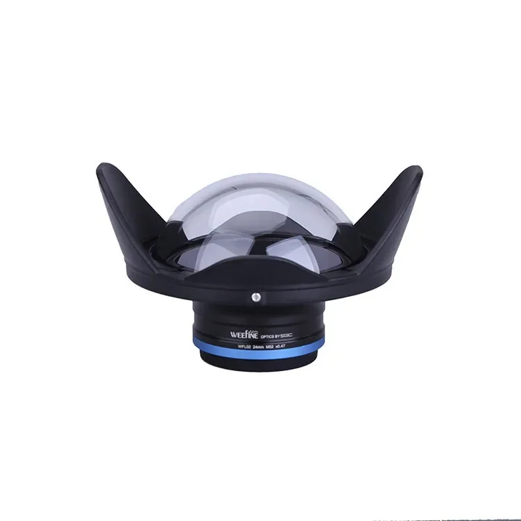 Weefine WFL02 fisheye wide angle lens M52 24mm thread for TG4 TG5 camera Housing case Underwater Photography