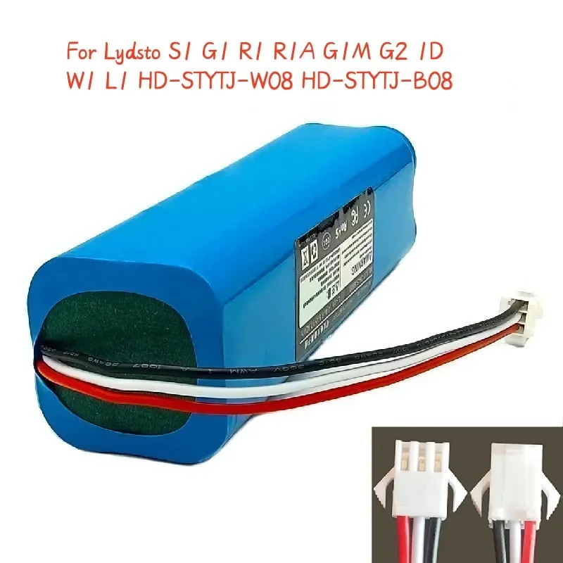 2023 Upgrade 9900mah for Lydsto S1 G1 R1 R1A G1M G2 1D W1 L1 HD-STYTJ-W08 HD-STYTJ-B08 Sweeper Battery Spare Parts