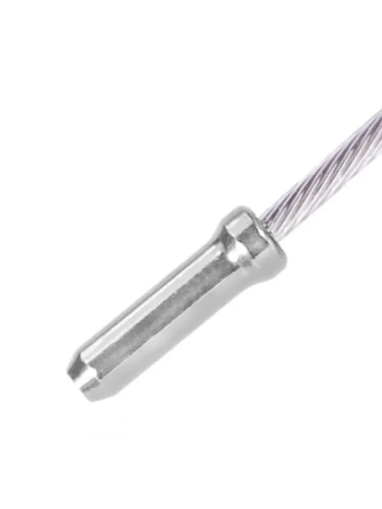 AliExpress NONE 100pcs Bicycle Brake Shifter Cable Tips Aluminum Brake Line Derailleur Shift Inner Wire End Caps Tips Crimps MTB Bike Accessorie