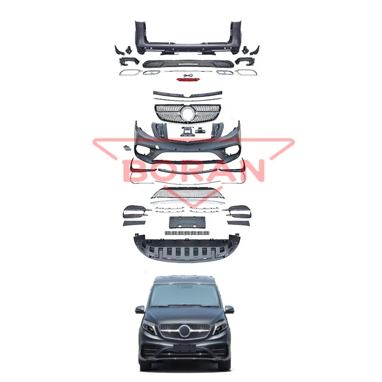 

Factory Sales W447 Vito Body Kits Upgrade S500 AMG Style Front Rear Bumper Grille Bodykit for Mercedes-Benz V260 V250 V220
