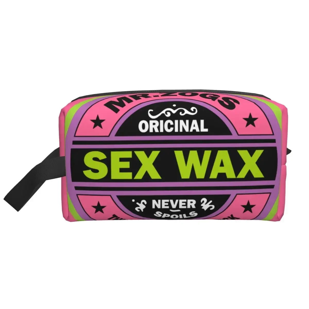 Custom Mr Zogs Surfing Sex Wax Makeup Bag for Women Travel Cosmetic Organizer Fashion Storage Toiletry Bags