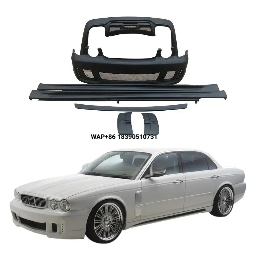 Body Kit for XJ8 X350 X358 2003-2009 Replace Front Bumper Rear Bumper Side Skirt Spoilers