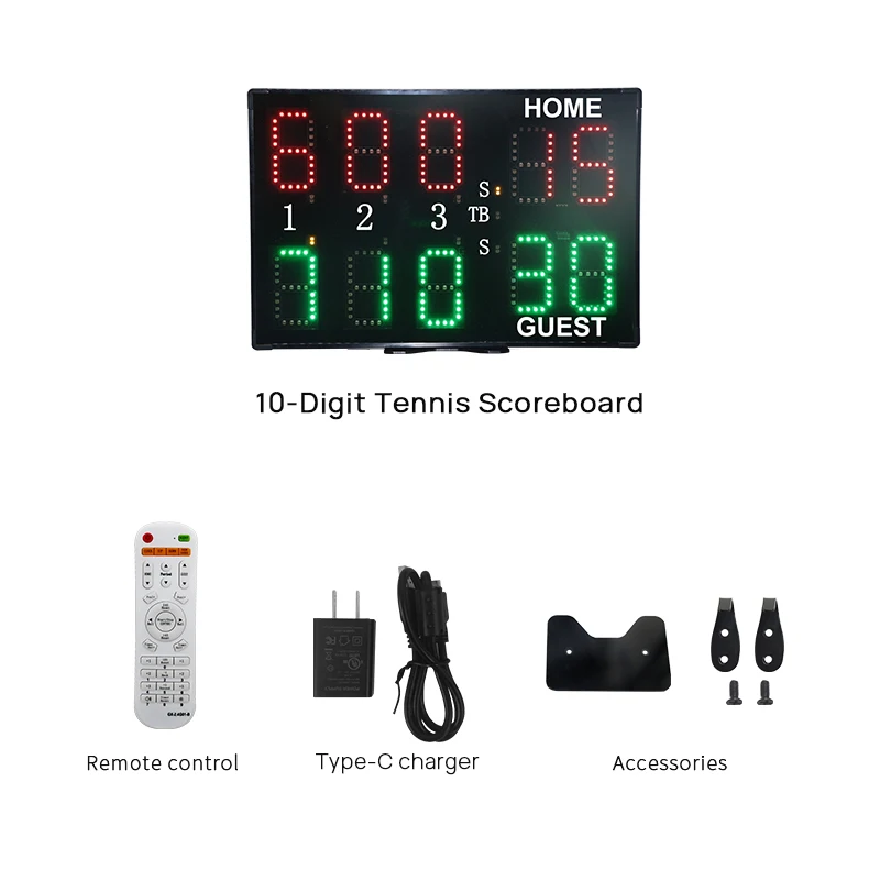 GANXIN Specialized Tennis Scoreboard  Electronic Digital Scoreboards Remote