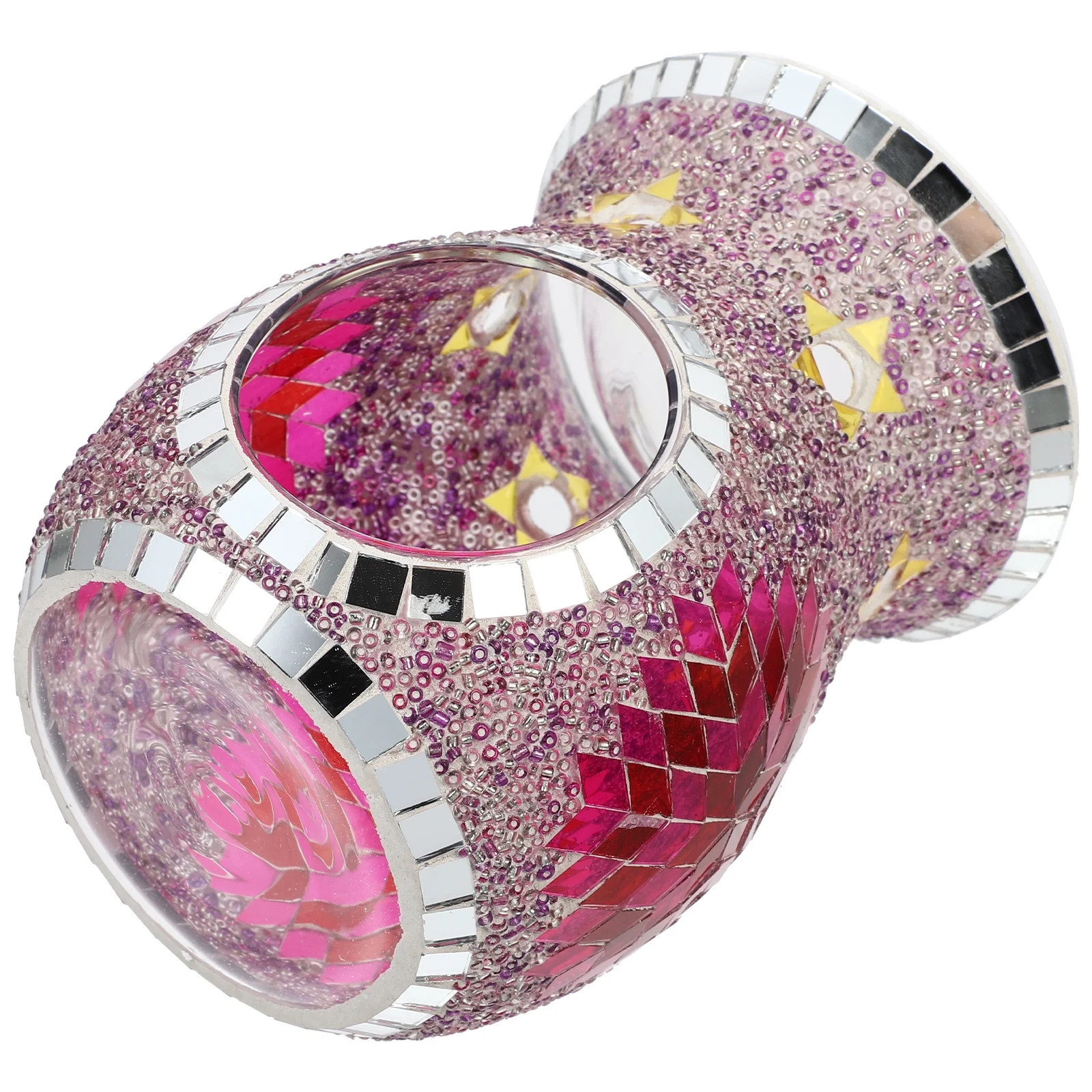 

1Pcs Mosaic Holder Bohemian Stove Desktop Ornament Essential Oil Holder Bohemian Stove