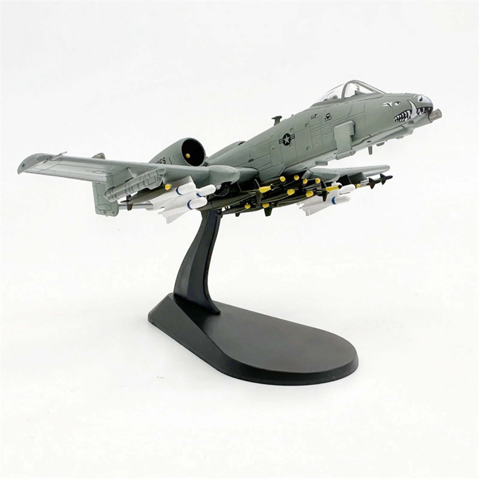 Diecast Plane Model 1:100 Scale Alloy Toy Diecast with Dual Stands Simulation Fighter Display Office Decor Birthday Gift