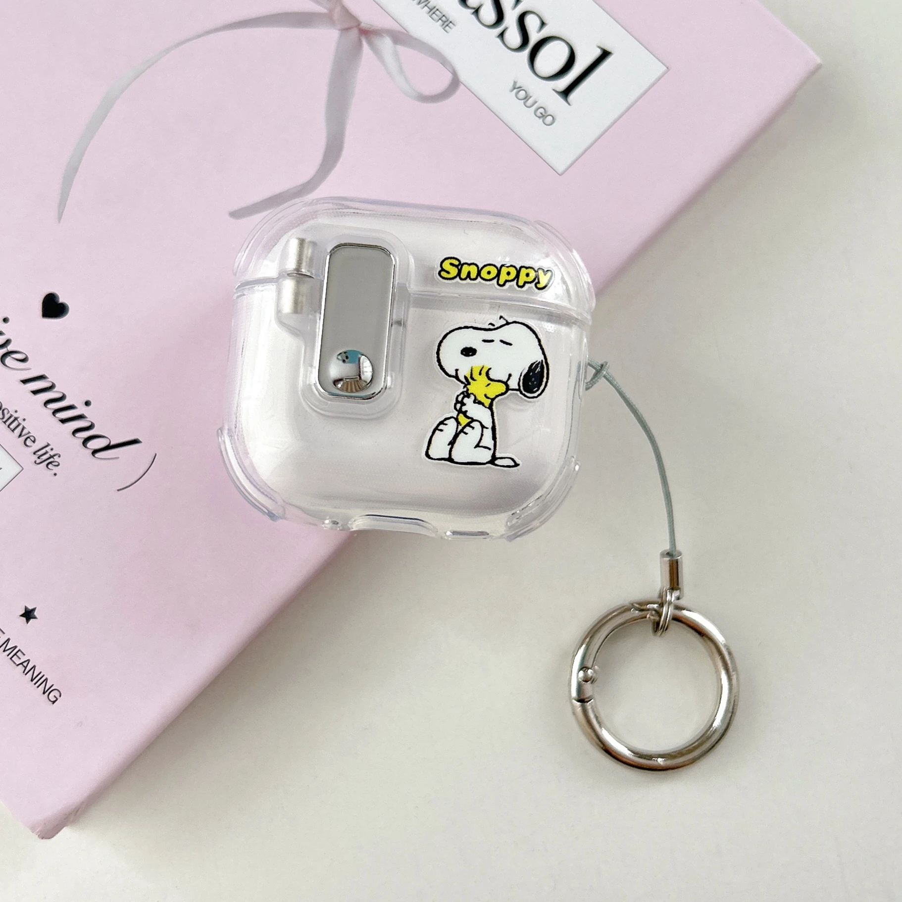 Cute Cartoon Snoopy Wireless Headset Protective Cover for AirPods 1 2 3 AirPods 4 and Pro2 Convenient To Carry To Prevent Loss