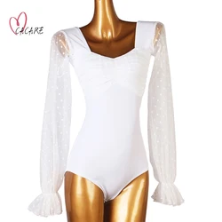 Leotard Bodysuit Adult Girls for Ballroom Dance Dresses Tango Salsa Women Clothing Flamingo Costume Dancewer Customize D1050