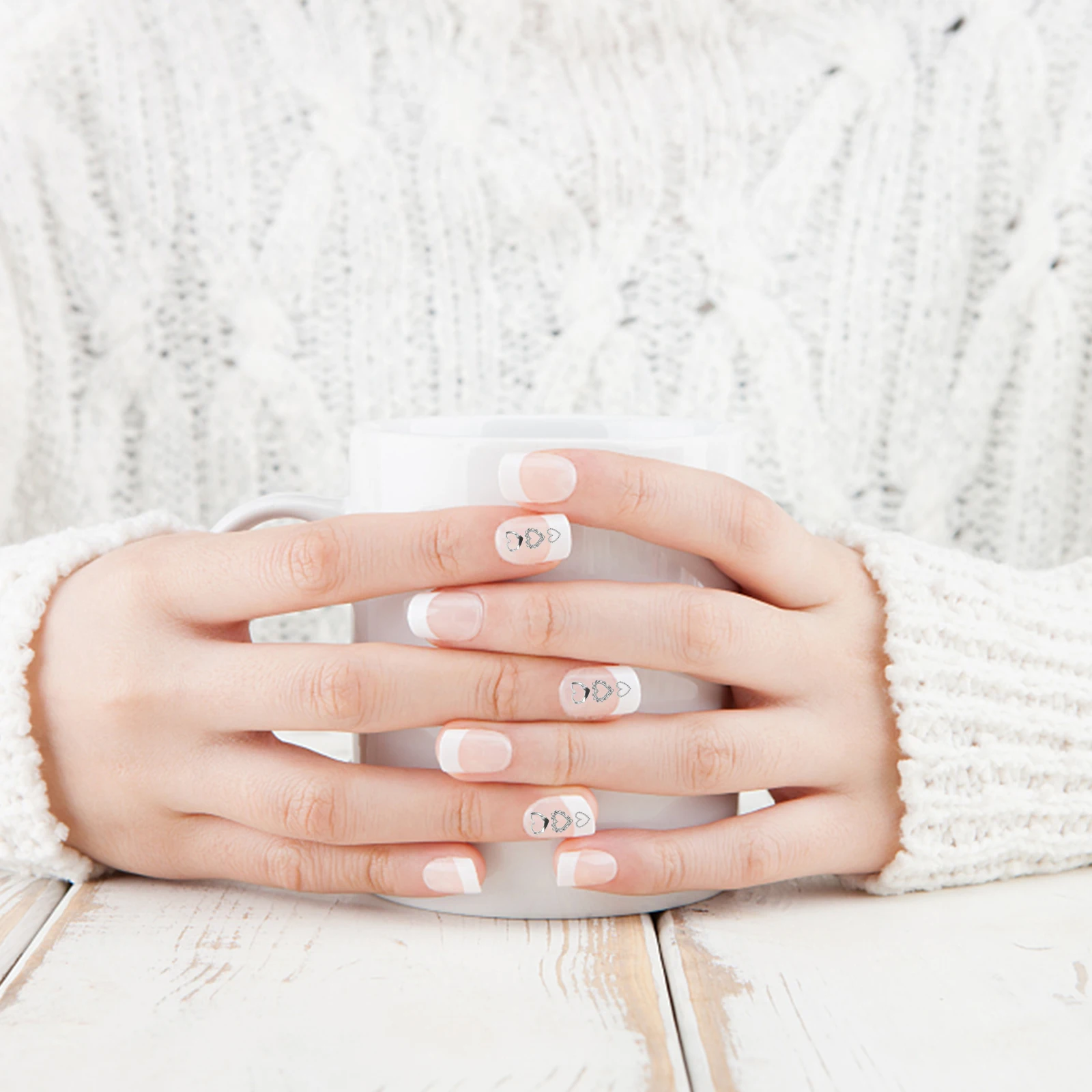 Breloques pour ongles en forme de cœur, 60 pièces, décorations de manucure mignonnes pour femmes, fournitures de Nail Art, petites pierres précieuses pour faux ongles naturels