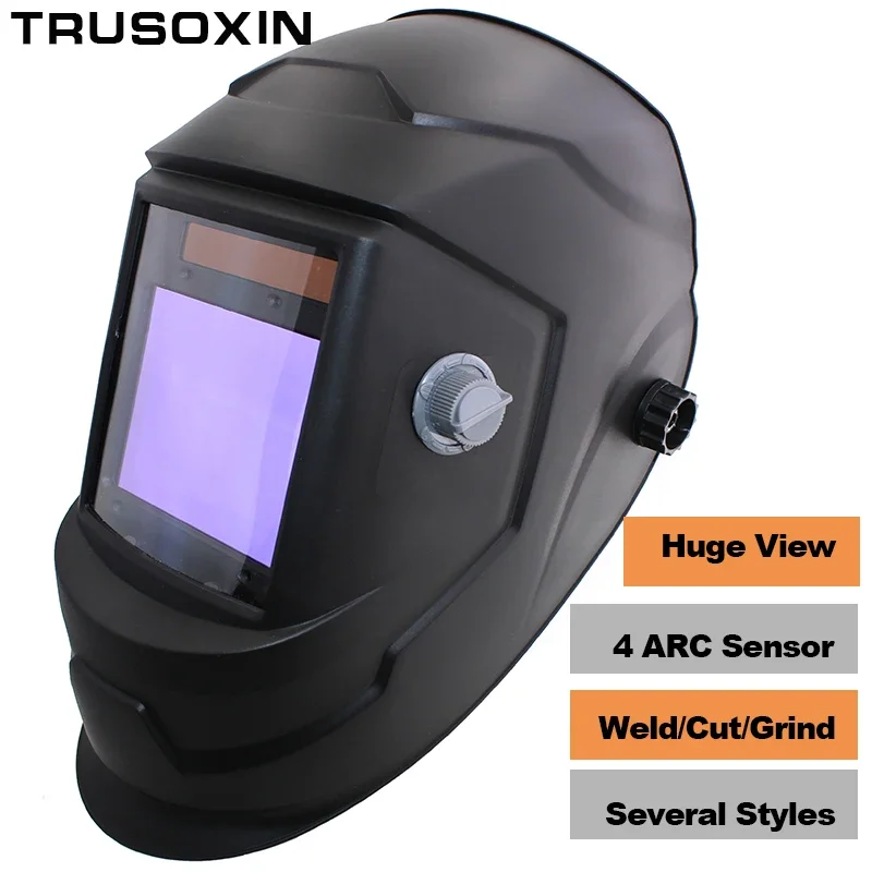 Big View Eara 4 Arc Sensor DIN5-DIN13 Solar Auto Darkening TIG MIG MMA True color Welding Mask/Helmet/Welder Cap/Face mask