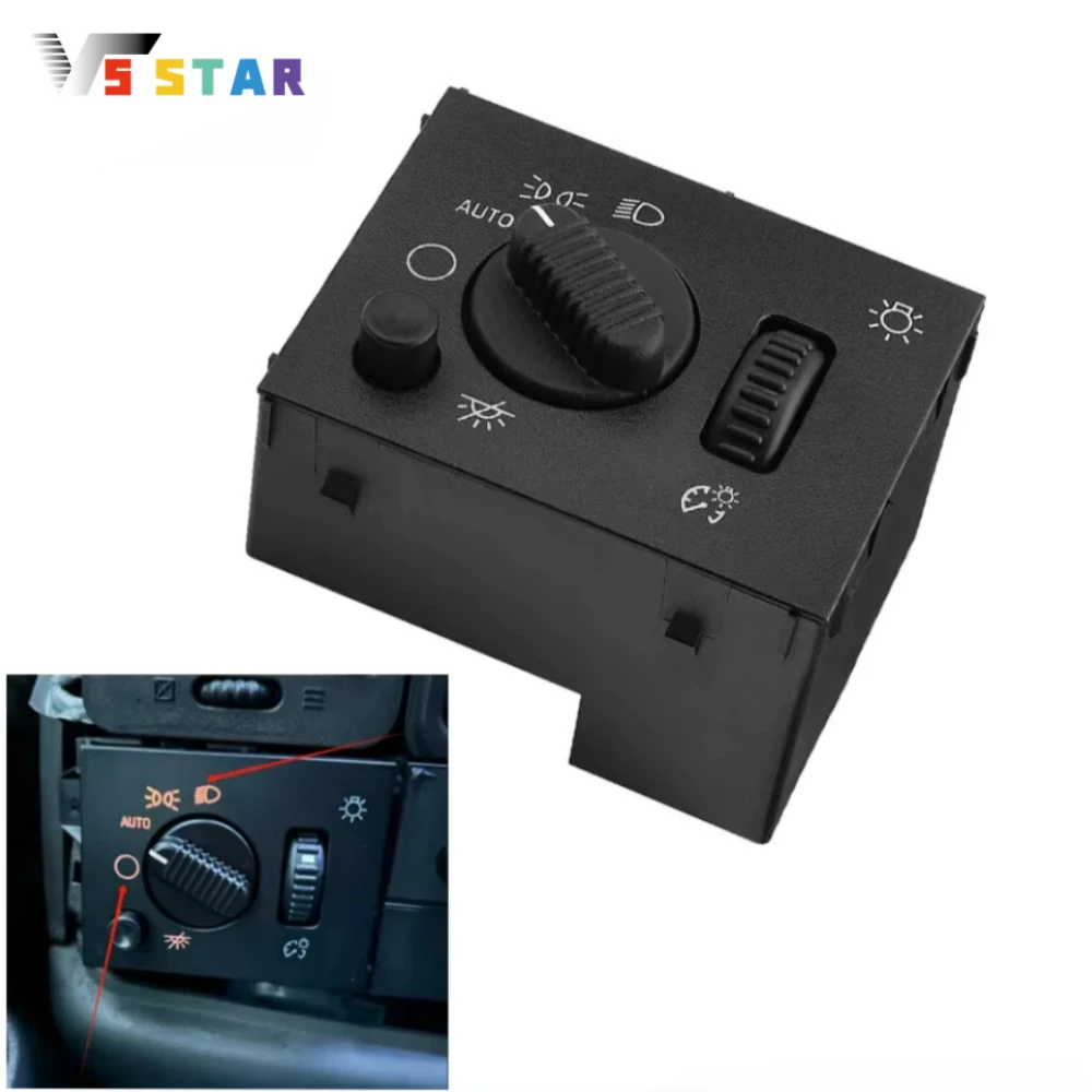 

53-22773 180231121 19381535 15194803 1802-311218 High Quality LED Headlight Switch For 2003-2006 GMC Yukon XL 1500 2500 HS-0248