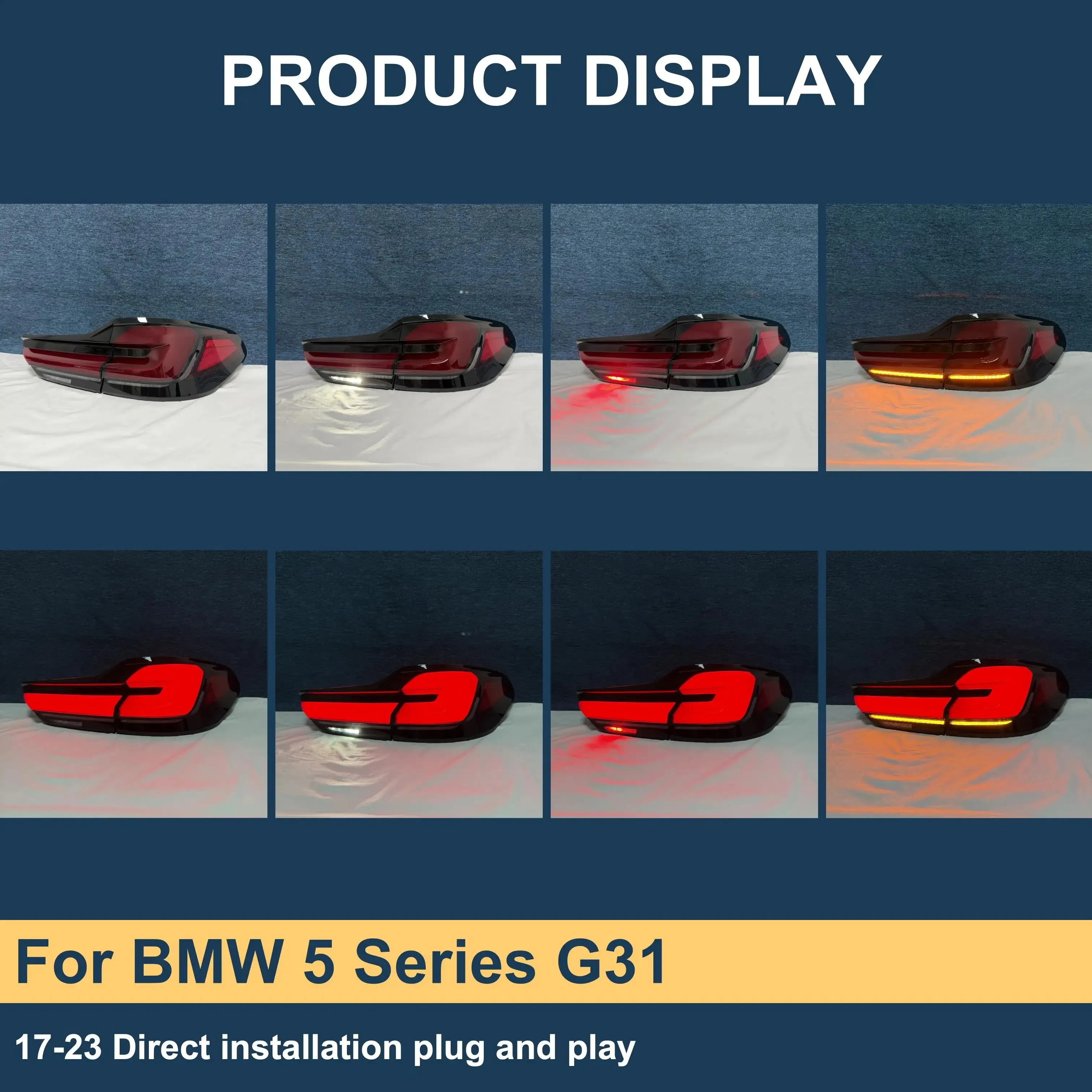 Old Model Upgrade To New Tail Lights LCI For BMW 5 Series Wagon Touring G31 2017-2023 Car Led Tail Lights Lamp Assembly