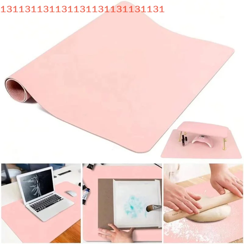 Waterproof Armrest Cushion Studio Desk Mat Easy Cleaning Manicure Hand Rest Pad Foldable PU Leather Nail Art Table Mat