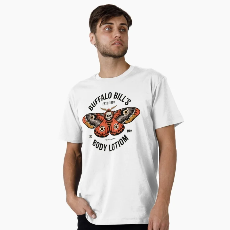 Buffalo Bills Scary Halloween Gift t shirt The Silence of the Lambs Hannibal Horror movie printed Graphic Clothes Large size tee