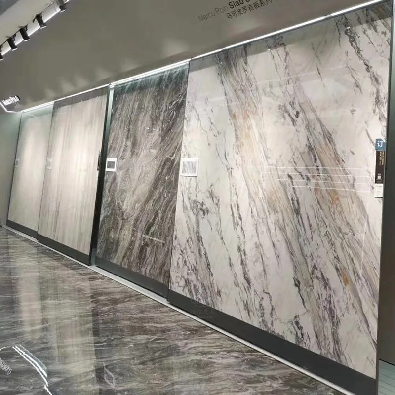Factory Direct Sale Modern for Steel Base Pull and Push Flat Floor Ceramic Tile Stone Display Rack