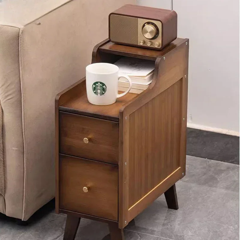 

Bedside Table Modern Simple Shelf Small Bedroom Small Cabinet Light Luxury High-Grade Narrow Side Rental Room