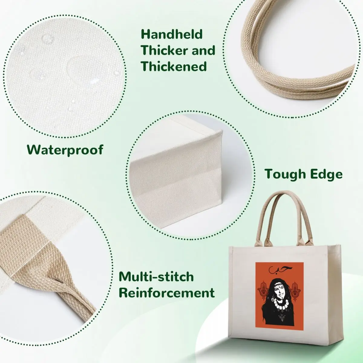 Berber beauty Tote Bag custom bags custom fabric bag sac pour femme