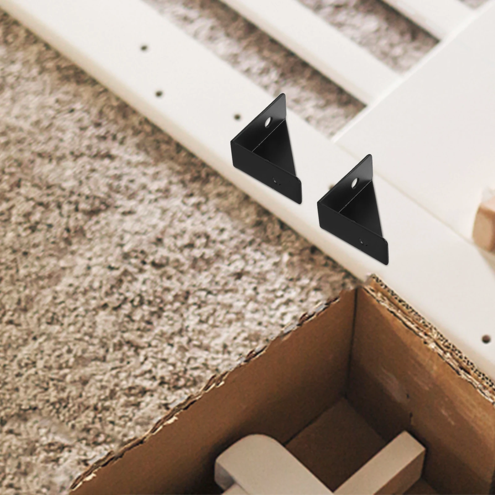 

4Pcs Thickened Corner Braces Bed Frame Support Bracket Furniture Connectors for Stability Bed Frame Bracket Corner Brace