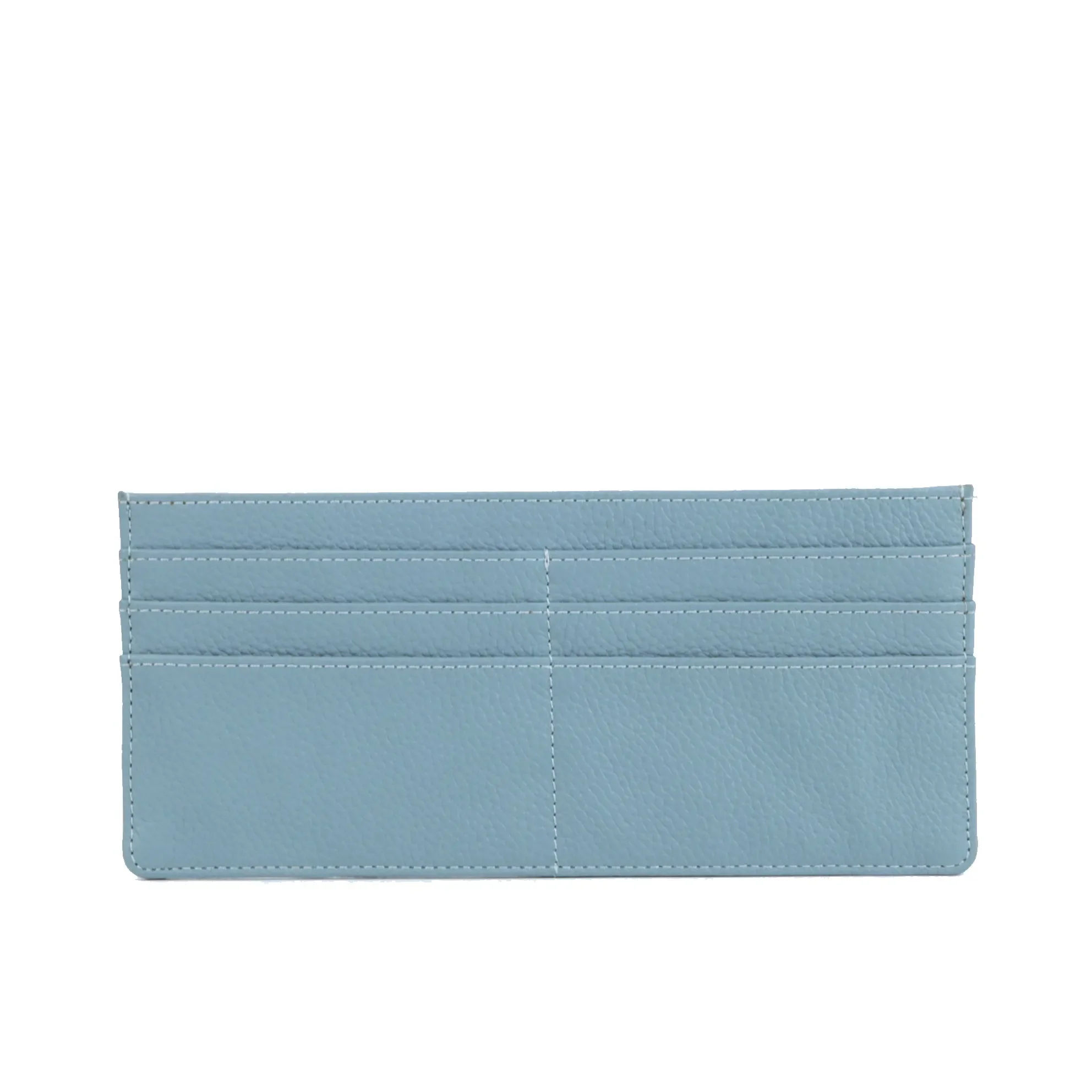 SLIM LONG CARD HOLDER／EMMA／BLUE／LEATHER Slim Card Case | Full grain leather, minimalist card storage