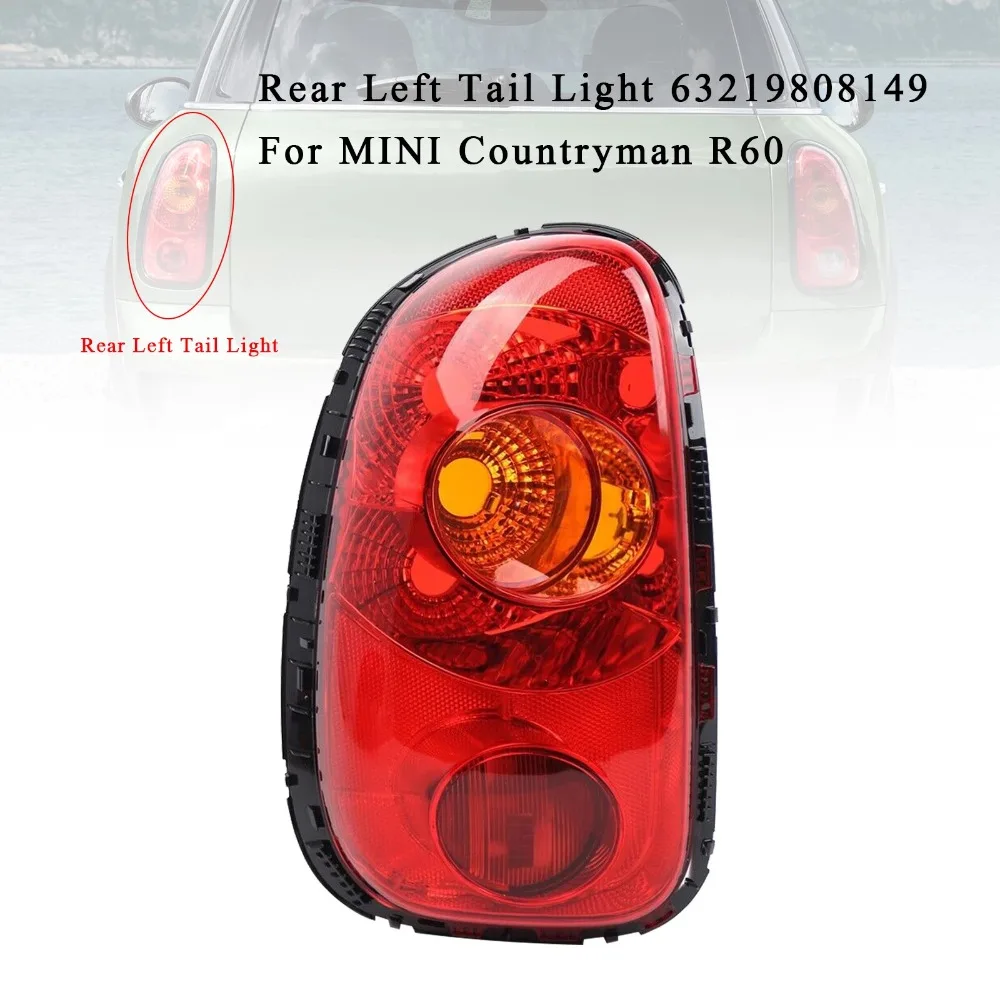 63219808149 Fit MINI Countryman R60 10-16 Left Right Side Car Rear Tail Signal Light Housing Taillight Lamp Shell Without Bulbs