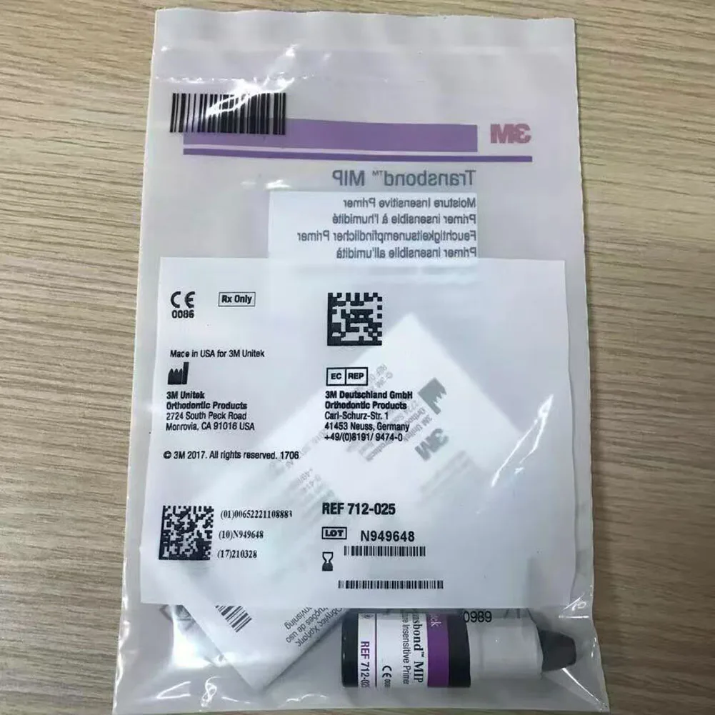 กาวติดอุปกรณ์จัดฟัน 3M Single Bond Universal Adhesive 51202/41282/712 ชนิดใช้แสงสำหรับการบ่ม พร้อมสารป้องกันความชื้น