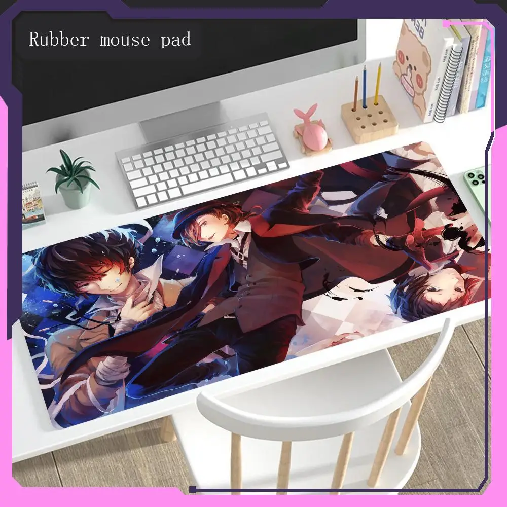 Many people like it Mouse Pad Bungo Stray Dogs desk waterproof Hot selling items keyboard desk pad game mouse pad computer pad