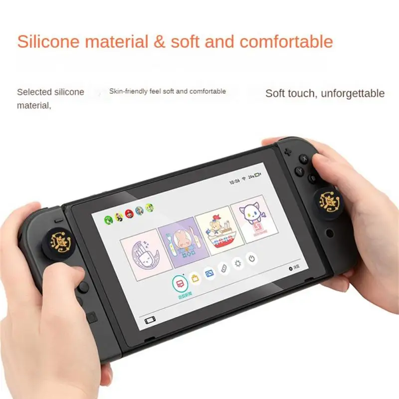4 sztuki dla Nintendo Switch Joycon Cap Rocker Caps Cover NS Lite Etui ochronne Silikonowa nakładka na przycisk kciuka Akcesoria Switch Zelda