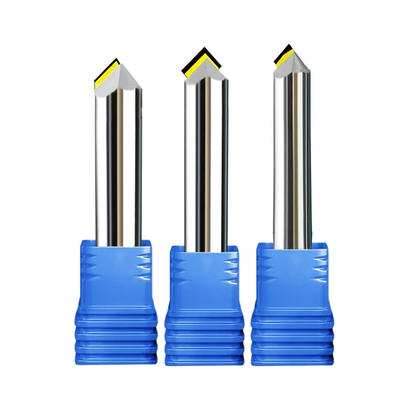 MCD Diamond Chamfer 45/60/90/100/110/120/130/140/150 Angle Milling Cutter for CNC Machine