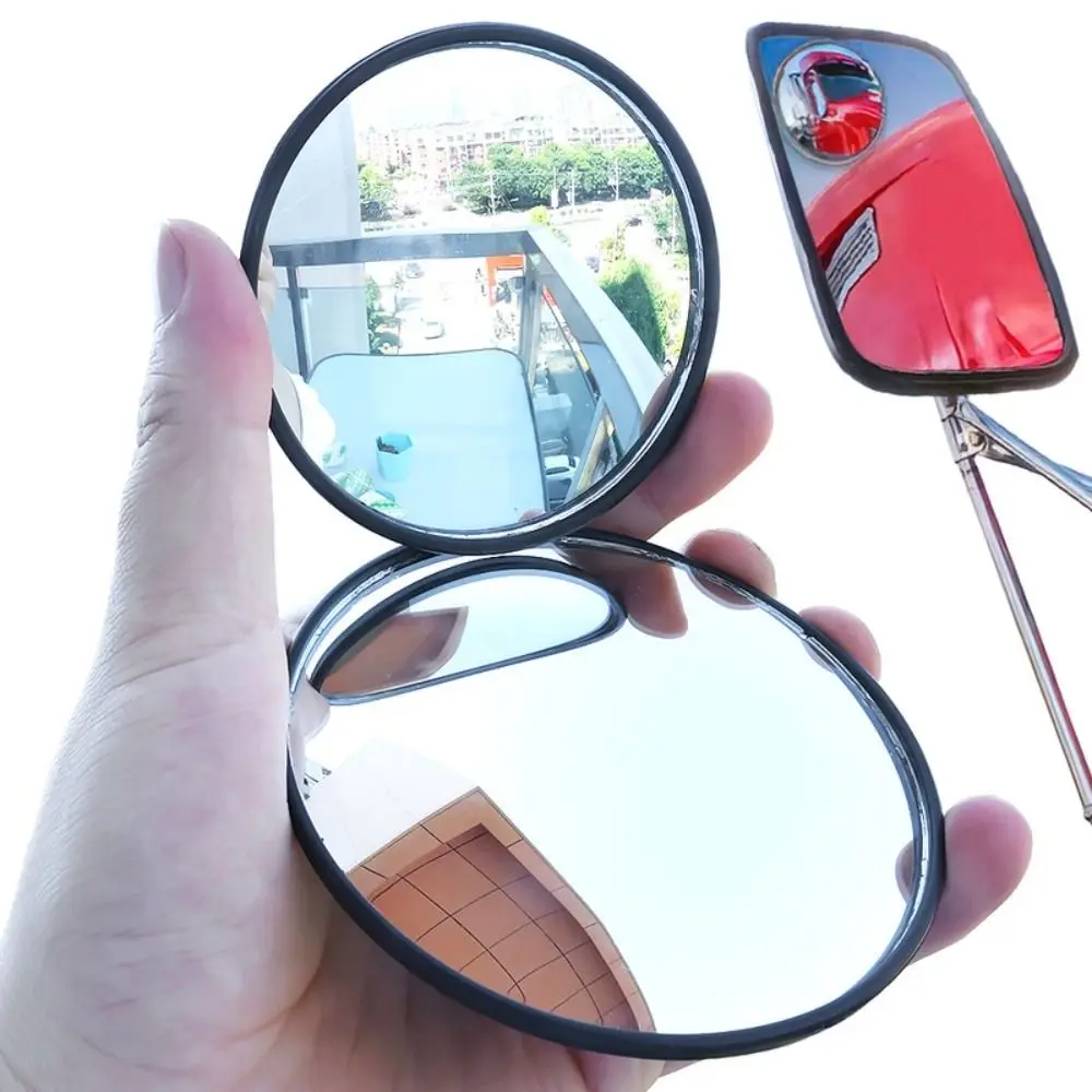 75/90mm Truck Bus Round Blind Spot Mirror HD Convex Wide Angle Rear View Mirror Blind Spot Auxiliary Mirrors Auto Accessories