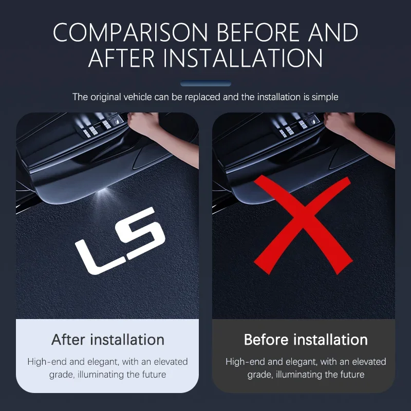 Led Car Door Logo Light HD Laser Welcome Courtesy Lamps For Lexus LS LS300 LS350 LS400 LS500 LS600 LS460 LS430 2005-2025