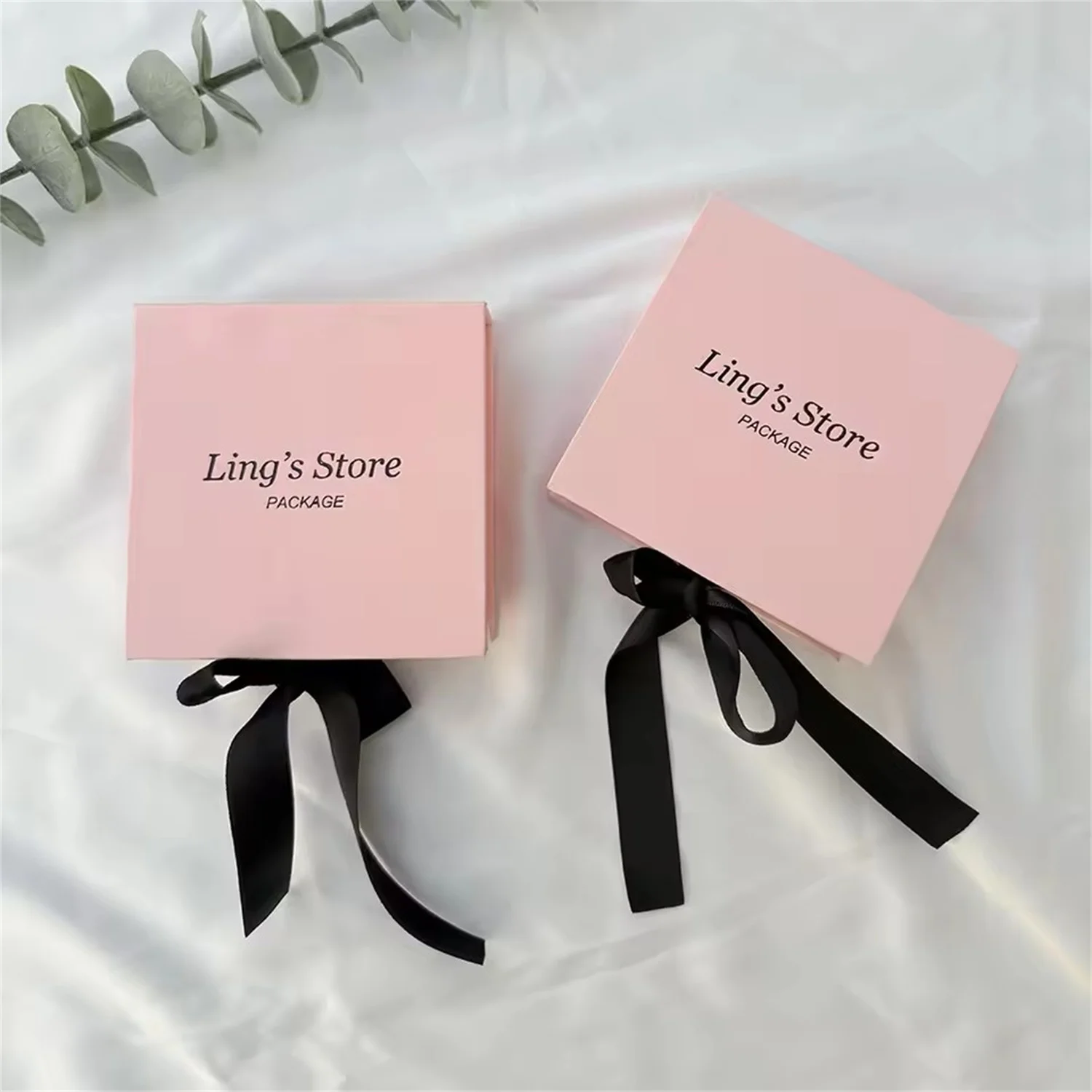 

24pcs Personalized Jewelry Ribbon Gift Packaging Box Ring Earrings Necklace Studs Bracelet Storage Bag Organizer Display Pouches