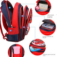 Waterproof Lightweight 3D Car Backpack Kindergarten Kid Preschool Backpack Young Children Boy Girl SchoolBag Primary Red Blue 4