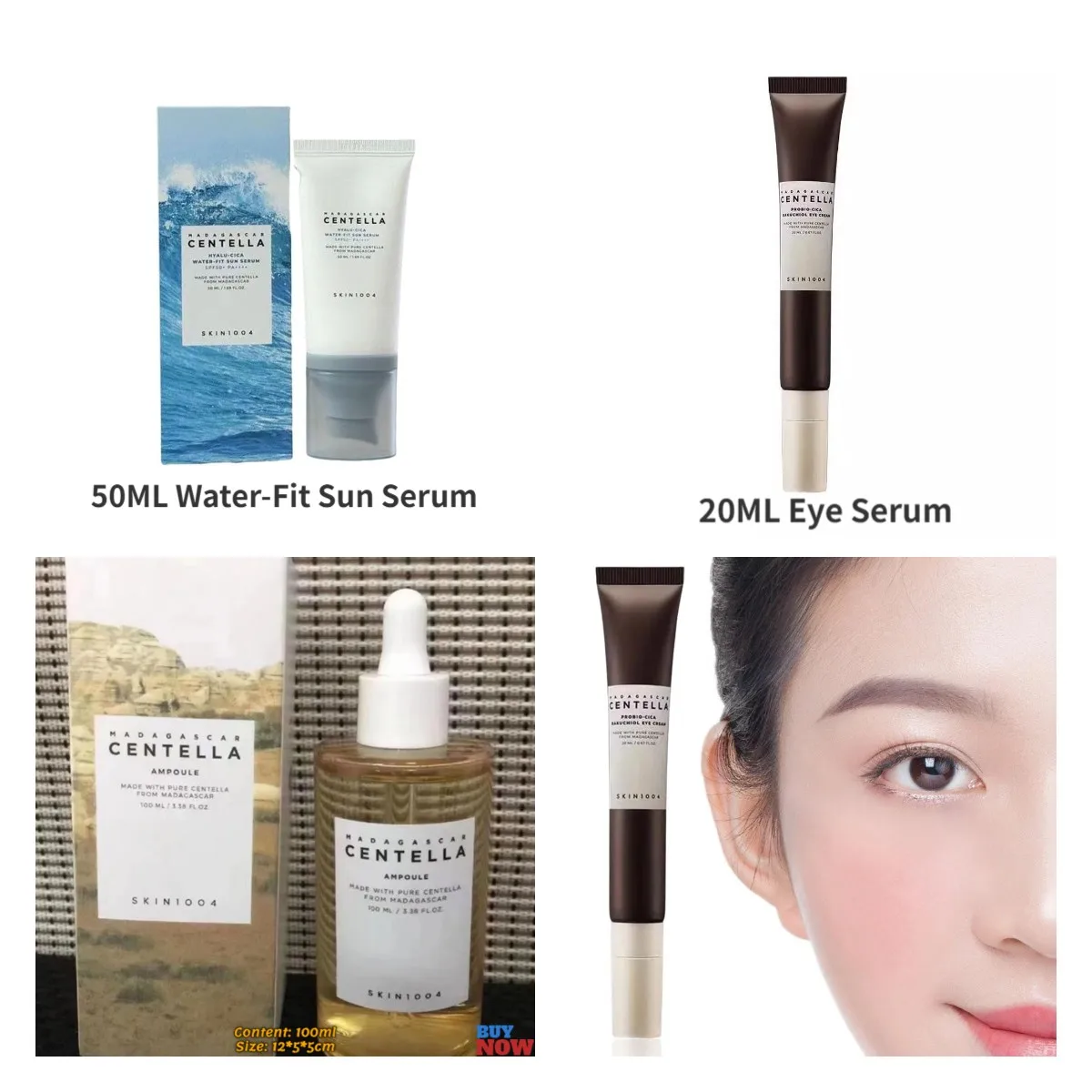 

20/50/100ML Centella Asiatica Nourishing Essence Moisturizing Water Repair Relieve Acne Brighten Skin Wrinkle Removal Skin Care