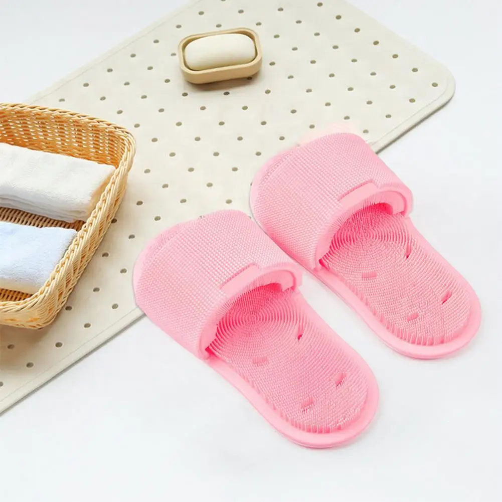 

Тапочки с силиконовой щетиной Силиконовые тапочки скребберы для ног с силиконовой щетиной для отшелушивания и отшелушивания для ног