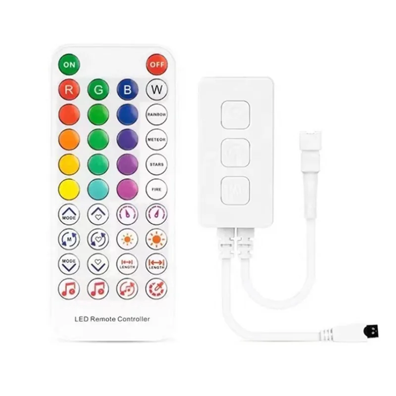 A64K 10X RGB Smart Music Bluetooth Smart Controller SP611E For WS2812B SK6812 WS2811 Addressable LED RGB Tape Strip