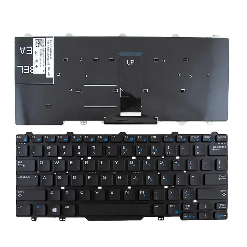 Standard US English Full Keyboard Easy Install Laptop Spare Part for Latitude 3340 E3340 E5450 E7450
