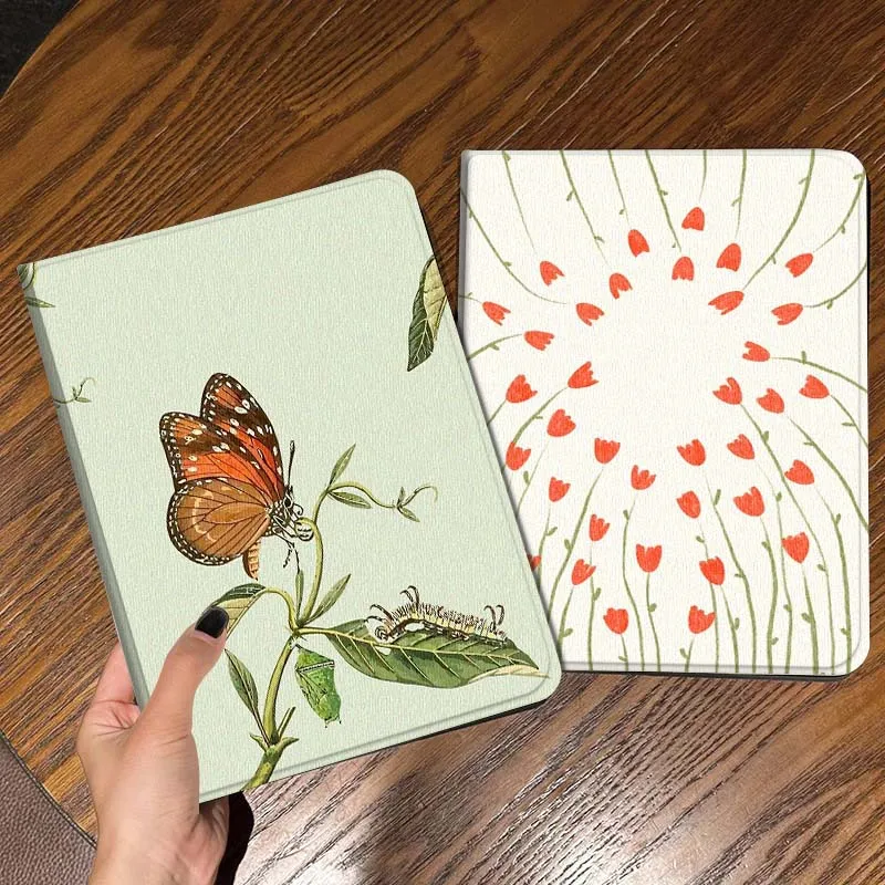 

Butterfly Caterpillar Purpose Tablet Case For Samsung Galaxy Tab S7 S8 S9 S10 FE Lite Gift
