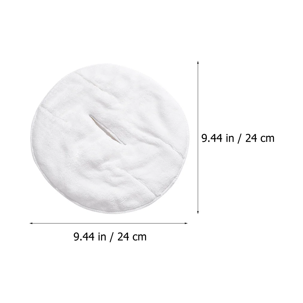 ผ้าขนหนูมาส์กหน้าผ้าคอรัลฟลีซสีขาว ใช้ซ้ำได้ ช่วยเพิ่มความชุ่มชื้น ประคบร้อนประคบเย็น สำหรับดูแลผิวหน้า ผู้หญิง ใช้ได้ทุกวัน อุปกรณ์เสริมความงาม