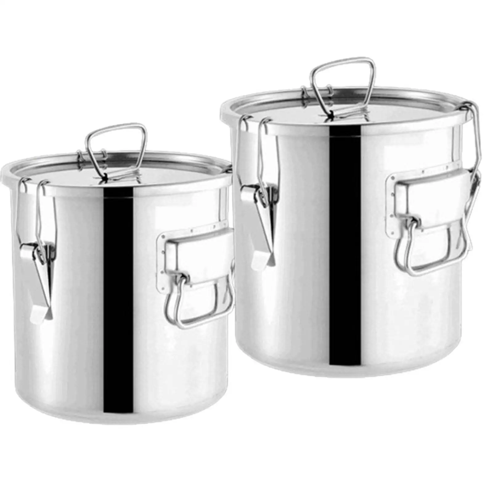 

Stainless Steel Rice Bucket,Rice Cereal Grain Canister,Bean Storager Bucket,Flour Oil Pot Kitchen Bucket for Household