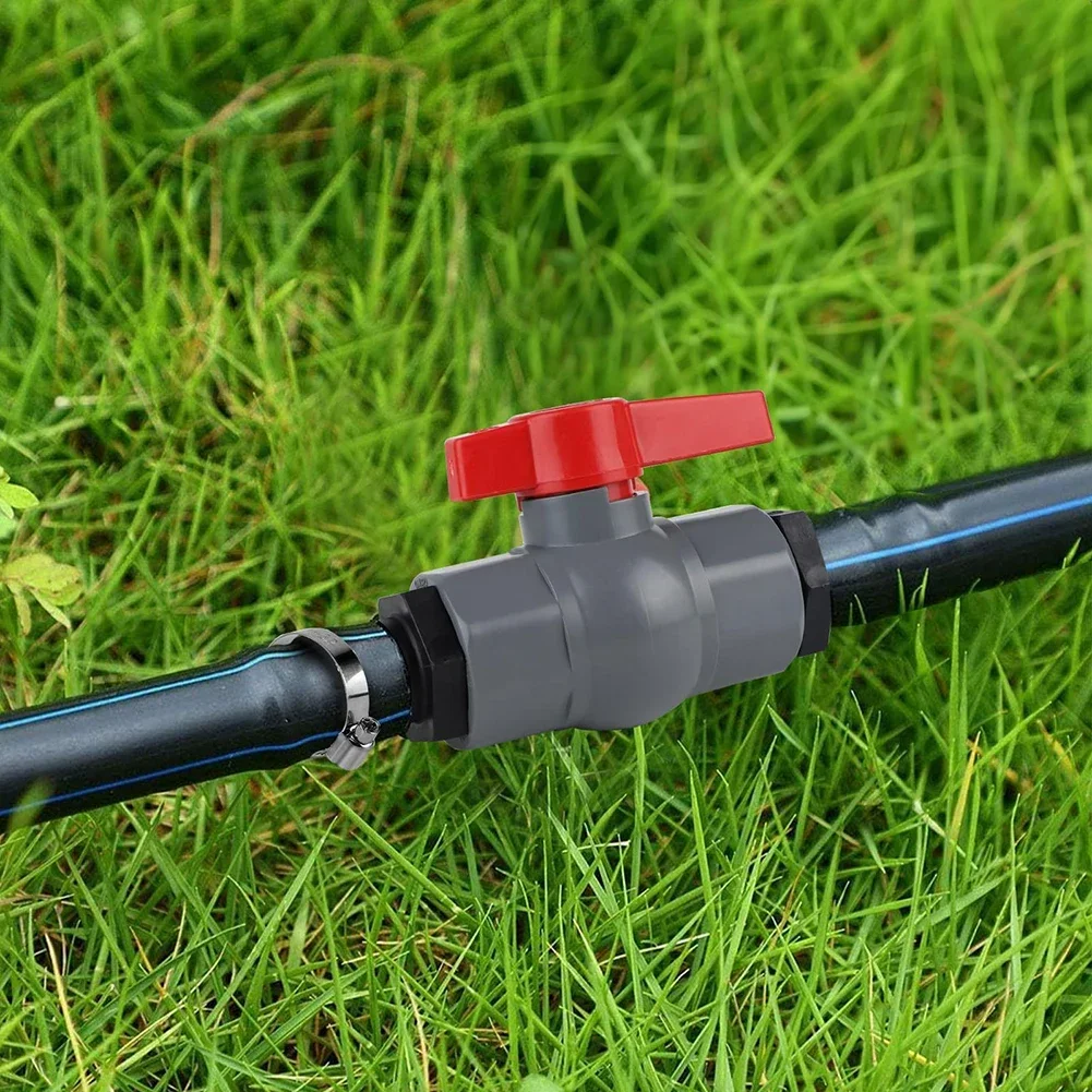 Garden PVC Ball Valve With Hose Connector Irrigation Systems PVC Shut-off Valve For Pool Irrigation And Piping Systems