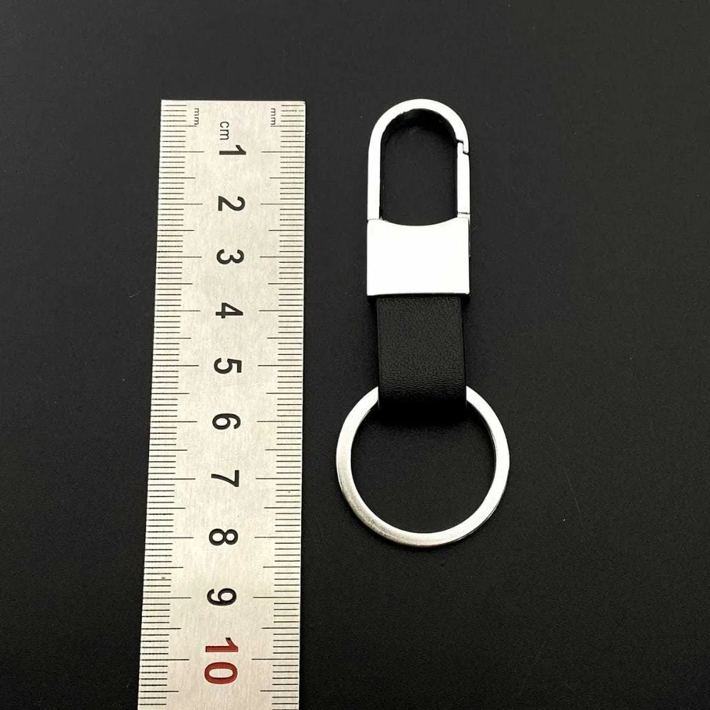 Personalization Creativity Customed Metal Leather Car Keychain Moto Keyring Fashion Men and Women Pendant Gift