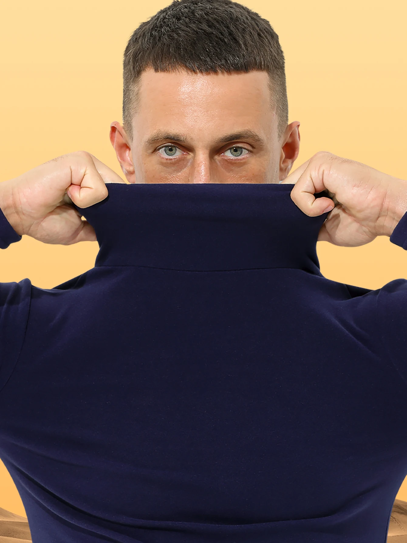 

Добавьте флисовое толстое осеннее пальто, мужское теплое зимнее нижнее белье с высоким воротником, базовая рубашка, тонкий боди, чтобы носить один топ с длинными рукавами